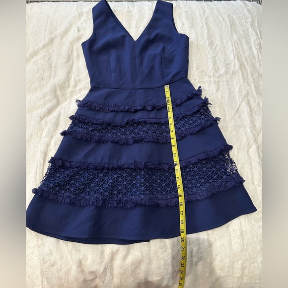 Adelyn Rae Navy Ruffle Dress - Picture 3 of 7